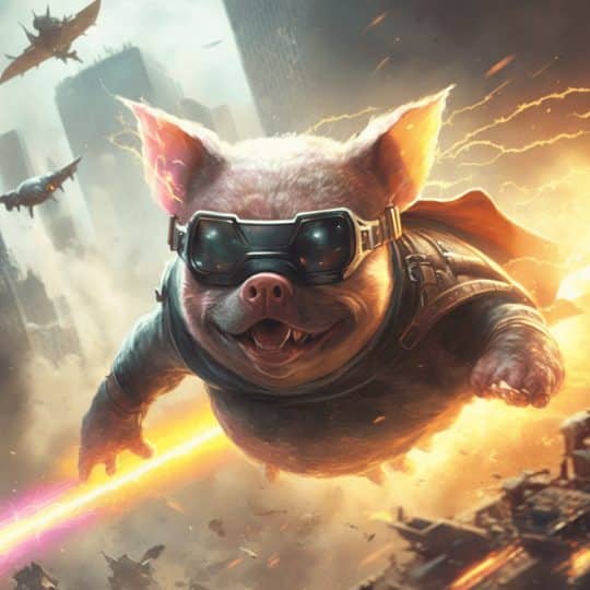 a_flying_superhero_pig_with_lasers_shooting_from_its_eyes__5d542348-266c-459a-bf23-19409e6b00ee-1×1